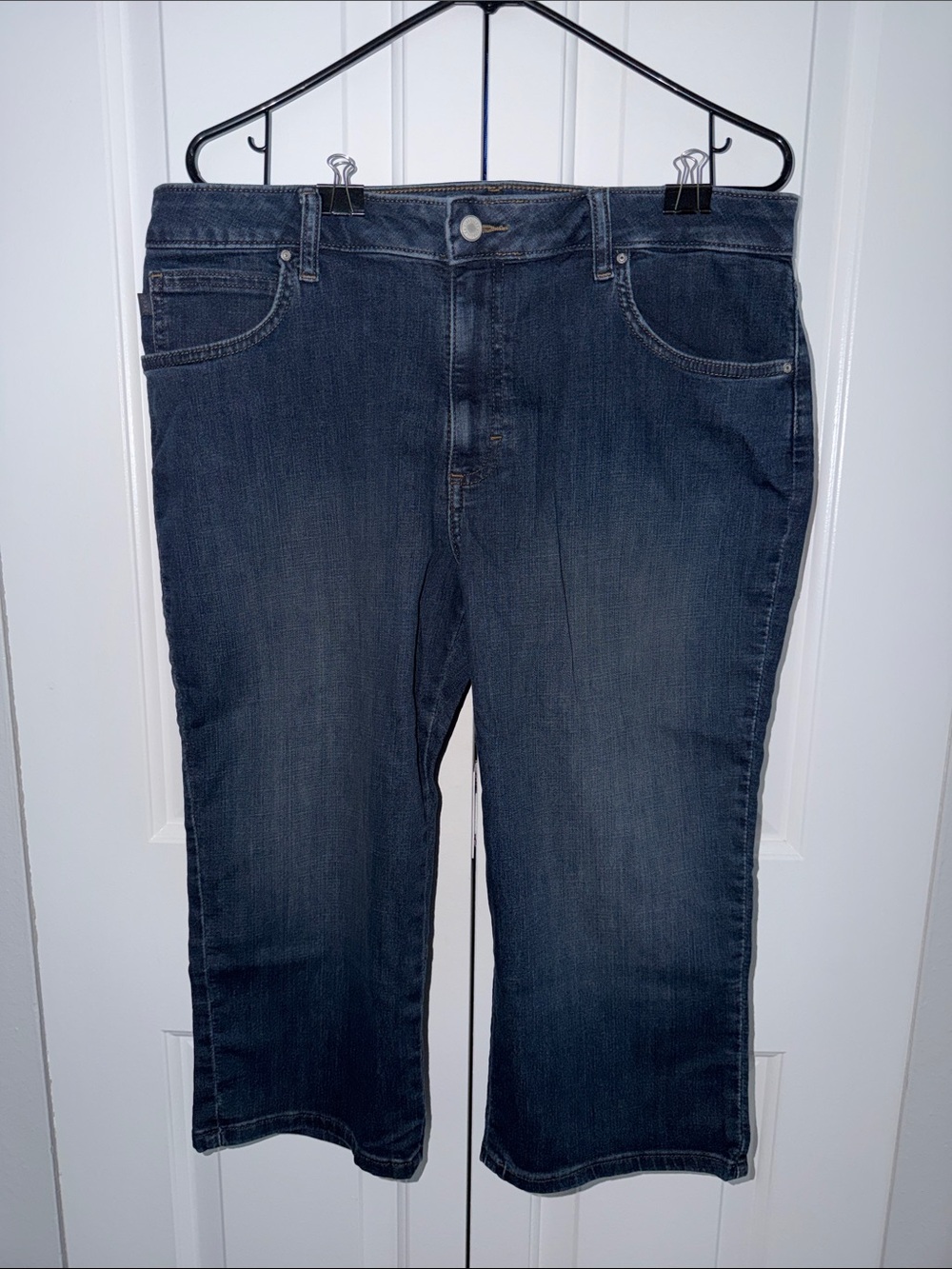 Dark Blue Jean Capris